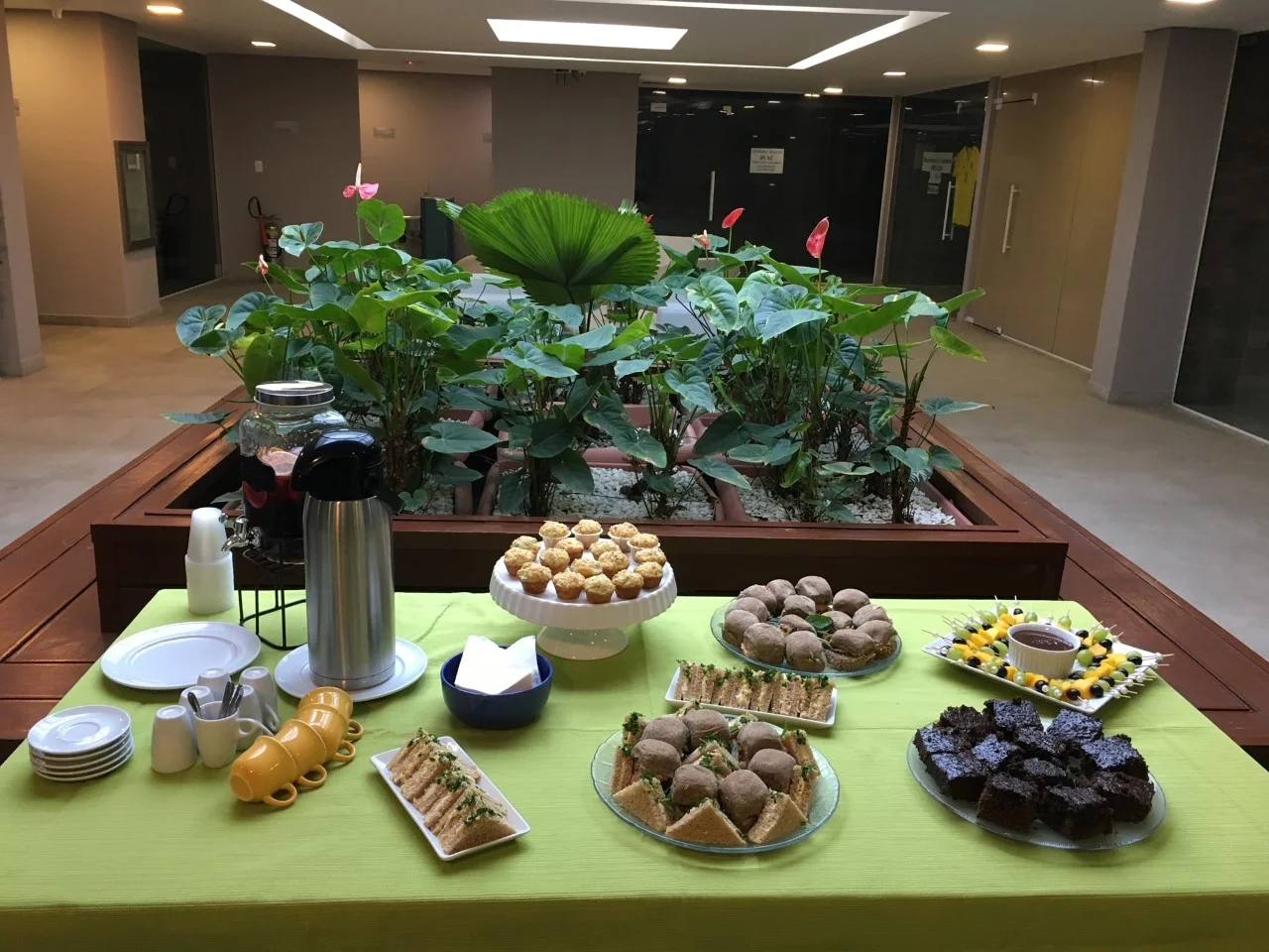 Mesa de coffee break